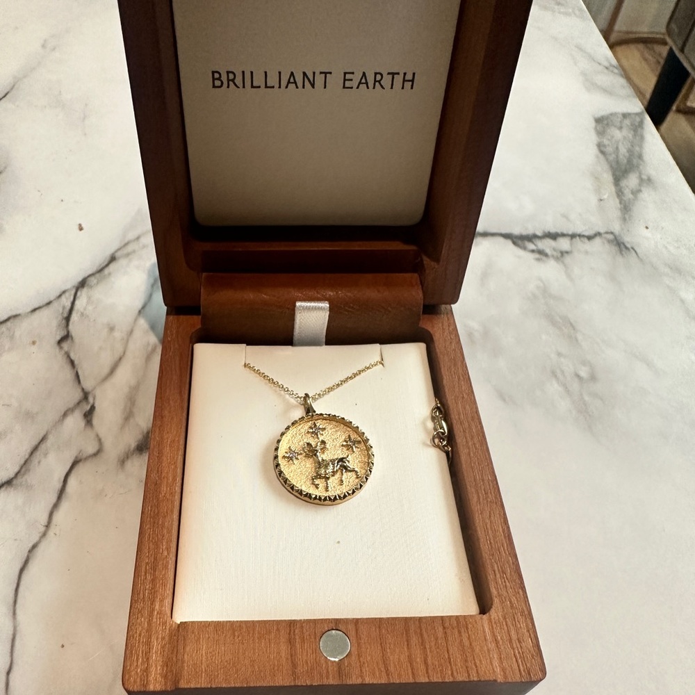 Brilliant Earth- Aries Zodiac Diamond Pendant